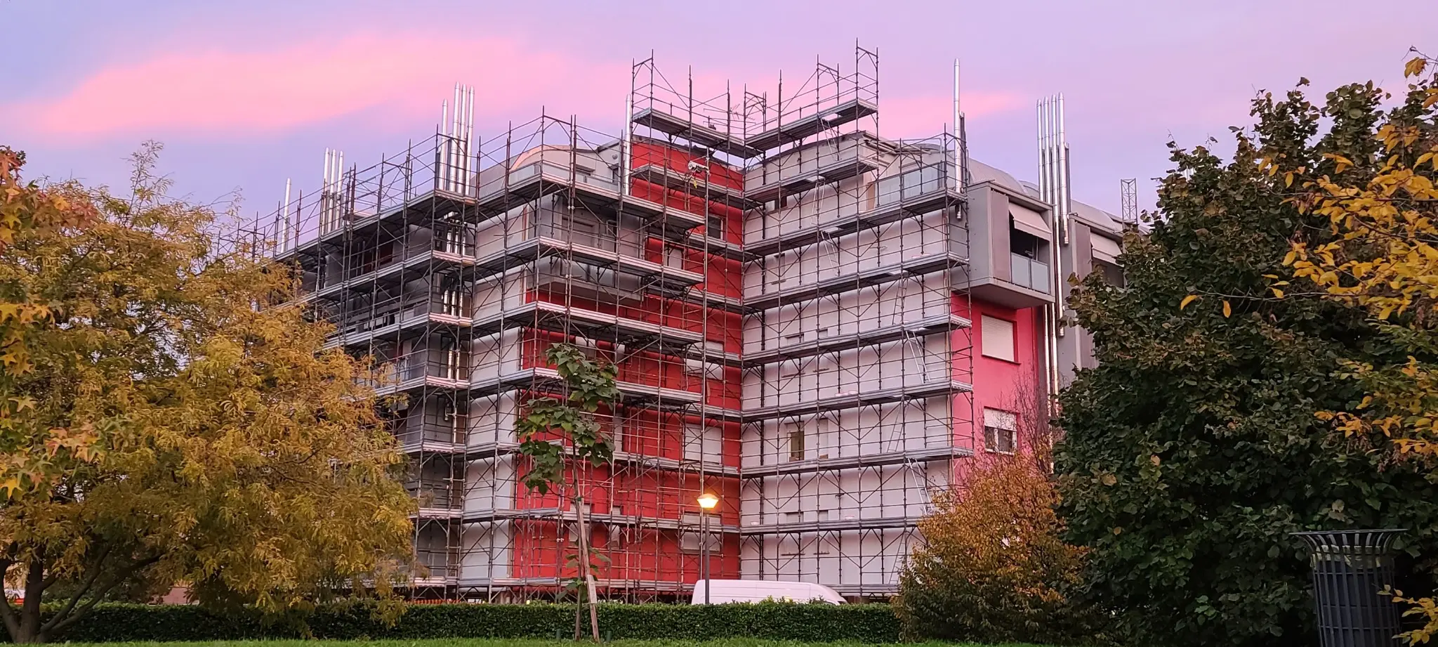 Ponteggio NEWVINCI su edificio residenziale